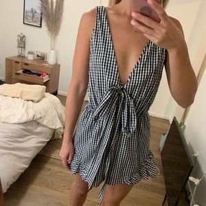 Size M plaid romper